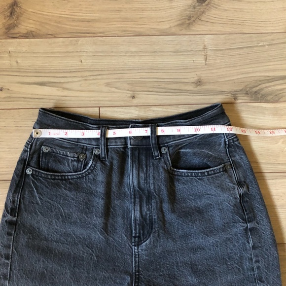 Women’s American Eagle Outfitters Washed Black Baggy Jean denim size 00 short - Picture 4 of 14